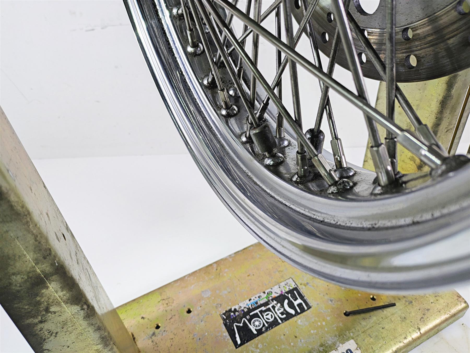 2002 Indian Spirit Deluxe Spoke Rear Wheel Rim Rotor 16x3.5 1.5mm Runout 21-970 {{ shop.shopifyCountryName }} - Mototech271