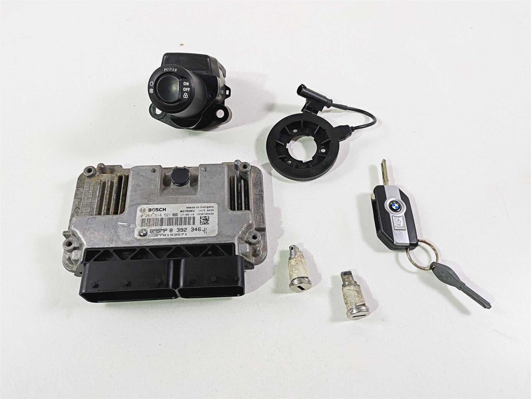 2017 BMW R1200 GS K50 Cdi Ecm Handsfree Ignition Switch Key Lock Set 13618392346