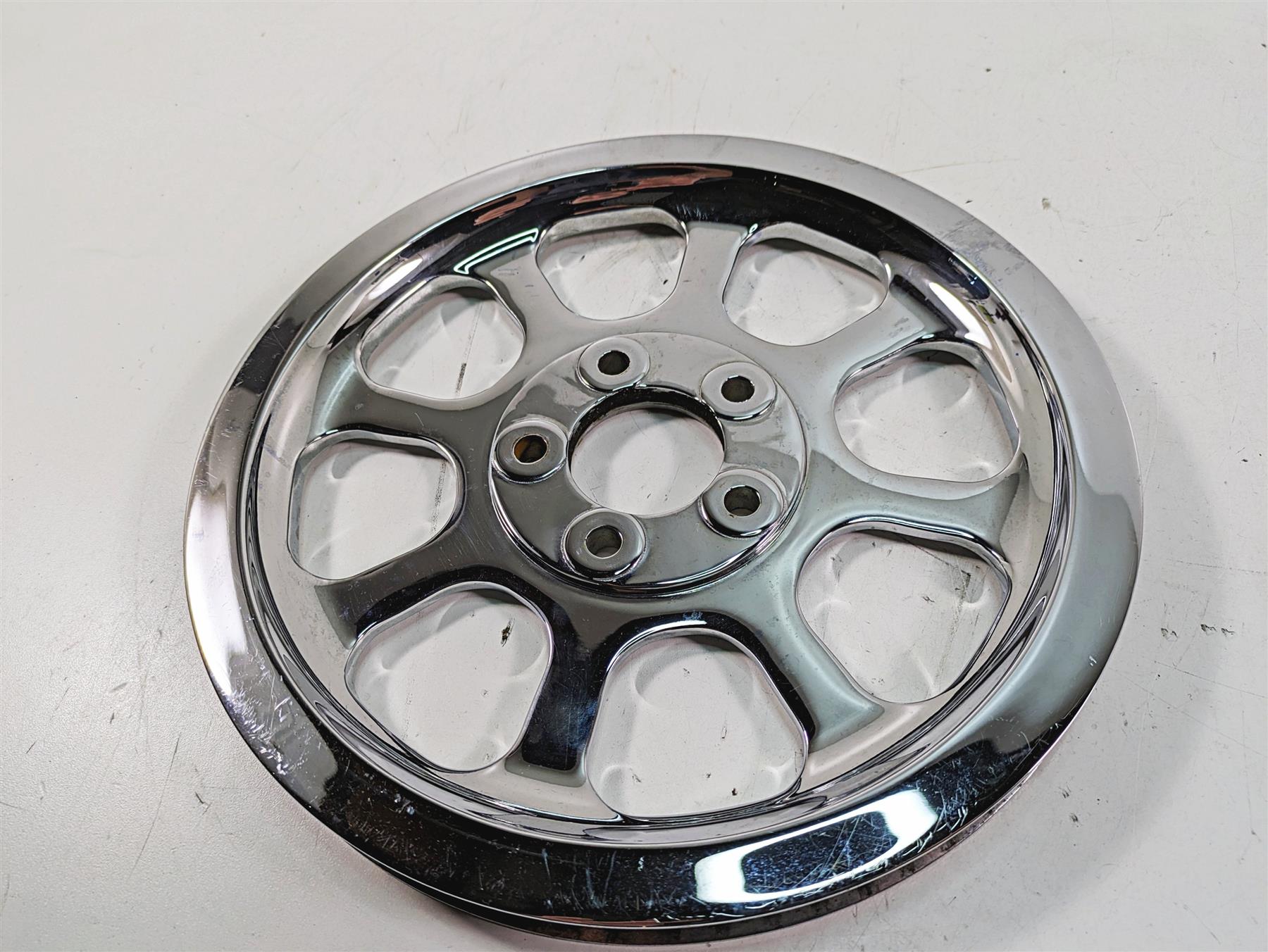 2006 Harley Softail FXSTSI Springer Chrome 20mm Belt Pulley 70T 40617-06 {{ shop.shopifyCountryName }} - Mototech271