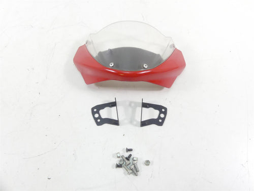 2009 Ducati Monster 1100 S Front Upper Visor Windshield Fly Screen Set 48130531A | Mototech271