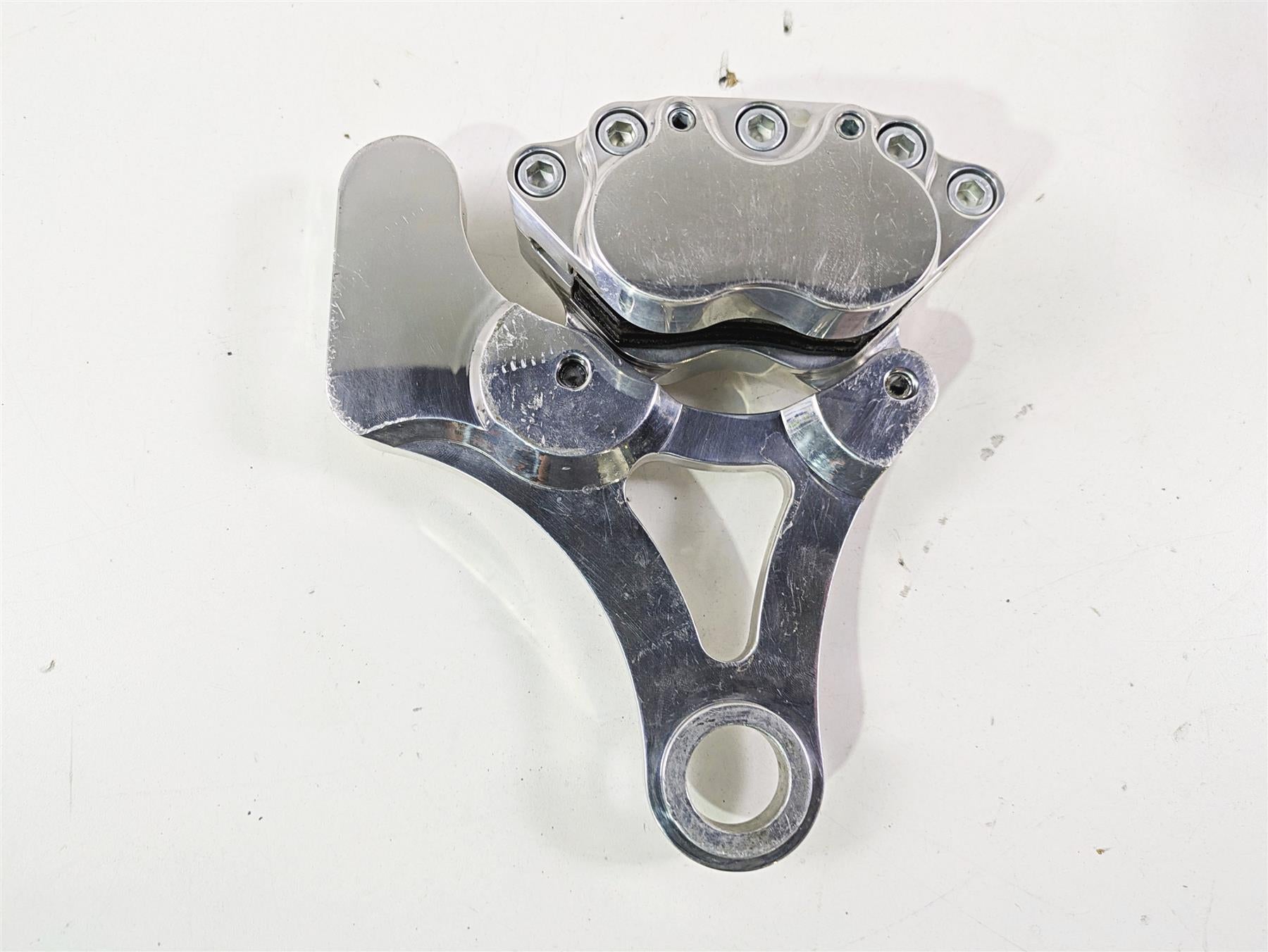 2008 Ultima Motorcycles Fat Bastard 4 Piston Rear Brake Caliper & Mount {{ shop.shopifyCountryName }} - Mototech271
