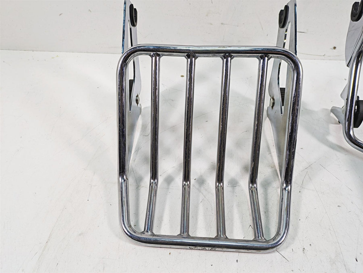 2011 Harley Touring FLHR Road King Passenger Backrest Luggage Rack Quick Release Set {{ shop.shopifyCountryName }} - Mototech271
