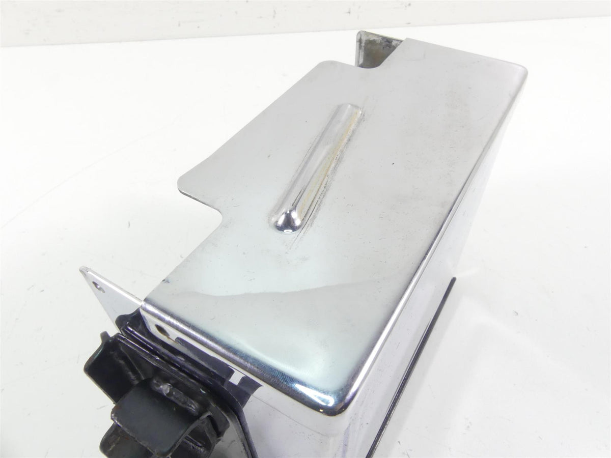 2005 Harley Dyna FXDLI Low Rider Battery Tray Holder Chrome Cover Lid 66375-97 {{ shop.shopifyCountryName }} - Mototech271