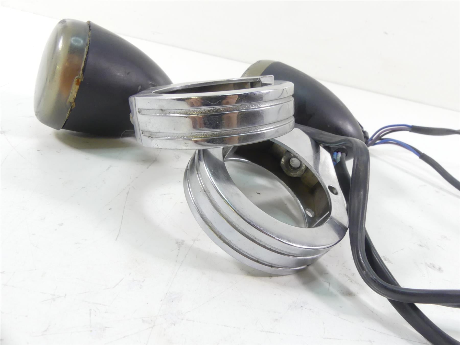 2006 Harley VRSCD Night V Rod Front Smoked Blinker Turn Signals - Read 68804-06 {{ shop.shopifyCountryName }} - Mototech271