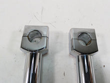 Load image into Gallery viewer, 1999 Harley Dyna FXDL Low Rider 6&quot; Chrome Handlebar Riser Holder Clamps | Mototech271
