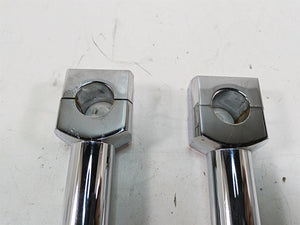 1999 Harley Dyna FXDL Low Rider 6" Chrome Handlebar Riser Holder Clamps | Mototech271