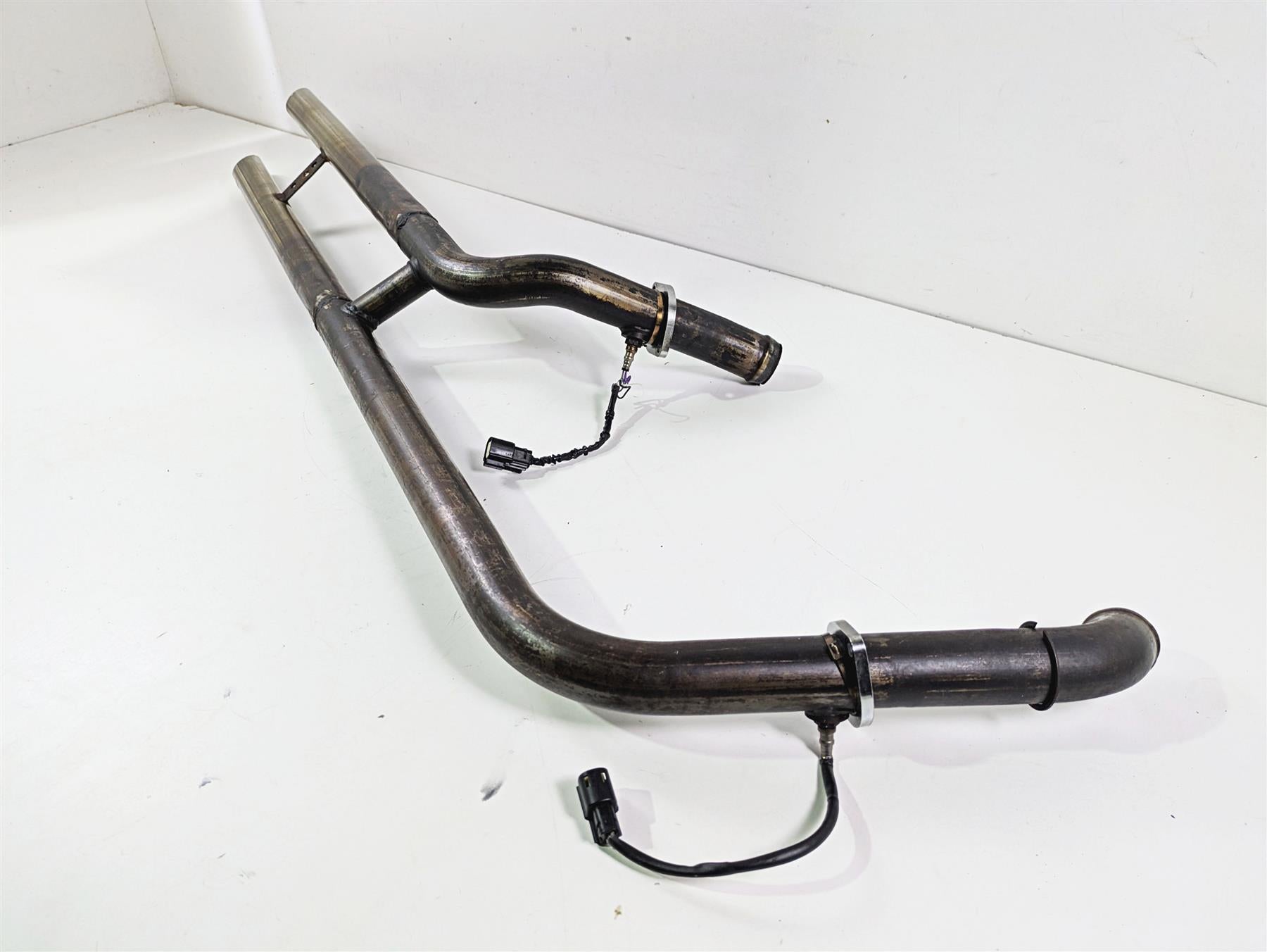 2020 Harley Softail FXST Standard Straight Home Made Drag Pipes Slash Cut {{ shop.shopifyCountryName }} - Mototech271