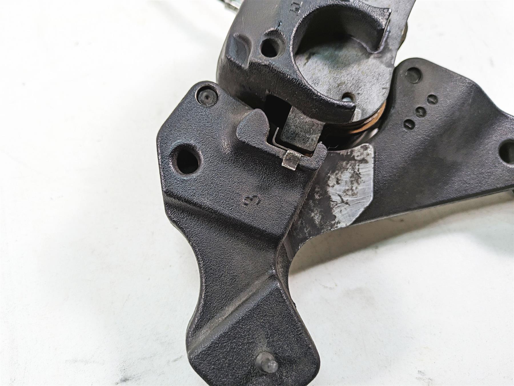 2012 Harley FLD Dyna Switchback Rear Brake Caliper + Bracket 25mm 40908-08 {{ shop.shopifyCountryName }} - Mototech271