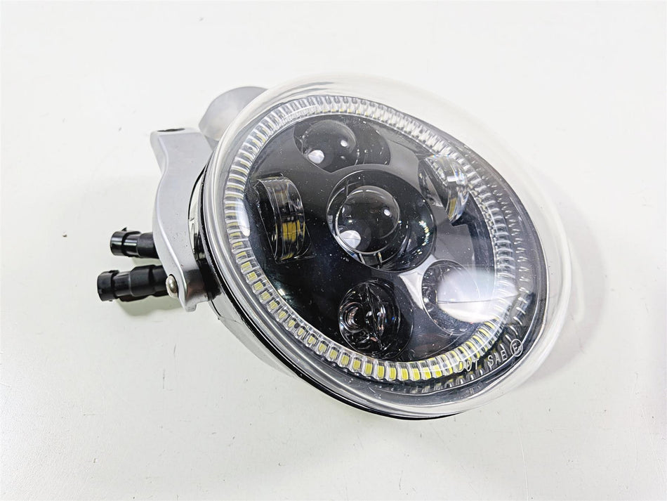 2012 Harley VRSCF Muscle V-Rod Chrome Visor & Led Headlight Bulb 68228-09-Mototech271