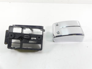 2004 Harley FXDWGI Dyna Wide Glide Electric Tray Holder & Chrome Cover 70367-04B