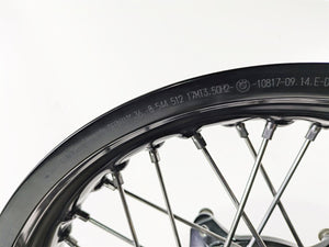 2015 BMW R nineT K21 17x3.5 Front Wheel Black Spoke Rim - Wobble 36318546108 36318544512 | Mototech271