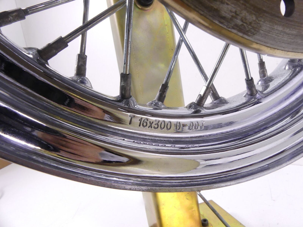 2001 Harley Softail FLSTC Heritage Front Straight 16x3 Wheel Rim 43005-05A {{ shop.shopifyCountryName }} - Mototech271