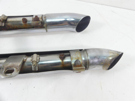 2004 Yamaha XV1700 Road Star Warrior 2 into 2 Short Staggered Exhaust Pipe Set {{ shop.shopifyCountryName }} - Mototech271