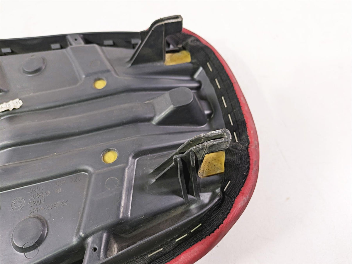 2009 BMW R1200GS K255 Adv Rear Seat Saddle Black Red Magmarot 52537667726 {{ shop.shopifyCountryName }} - Mototech271