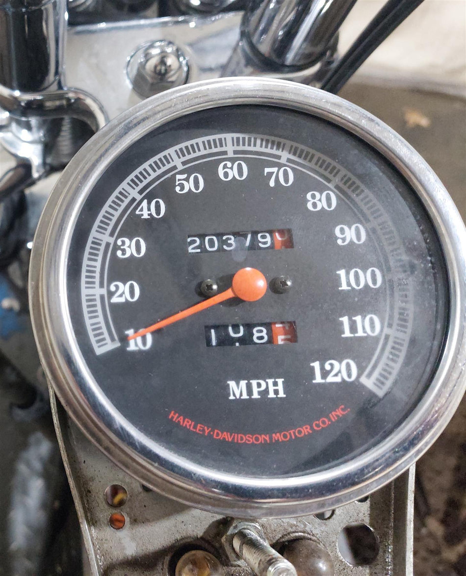 1993 Harley FXSTS Softail Springer Speedometer Gauge Instrument - 20K 67011-91 {{ shop.shopifyCountryName }} - Mototech271