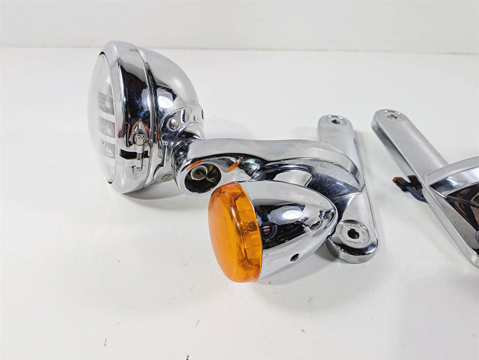 2014 Harley Touring FLHTK Electra Glide Front Spot Light Blinker Set 68000021 68000022-Mototech271