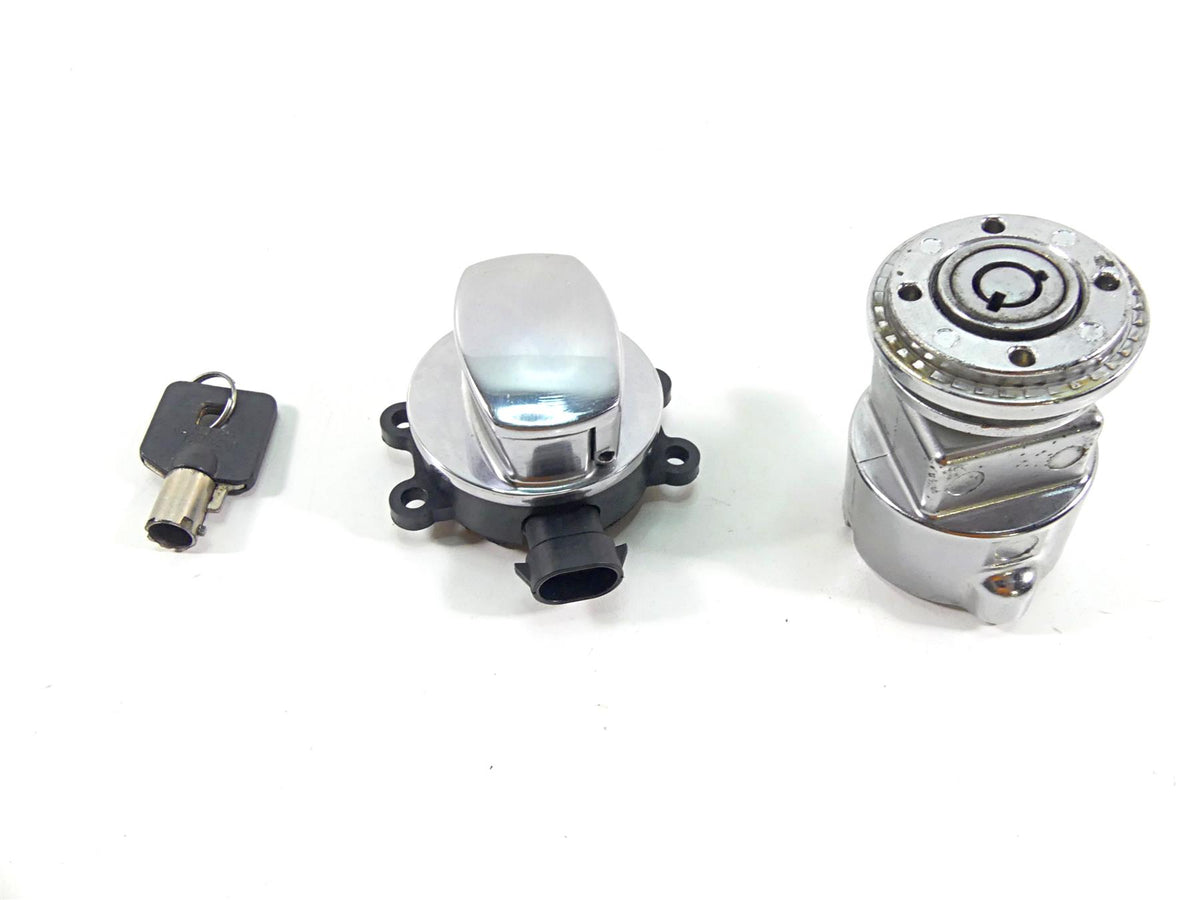 2014 Harley Dyna FXDB Street Bob Ignition Switch Steering Lock Key Set 71430-12 {{ shop.shopifyCountryName }} - Mototech271