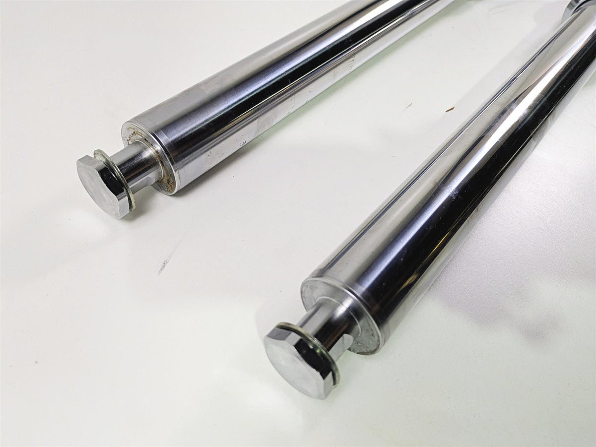 2008 Harley FXCWC Softail Rocker Straight Chrome Front Fork Leg Set 46950-08 {{ shop.shopifyCountryName }} - Mototech271