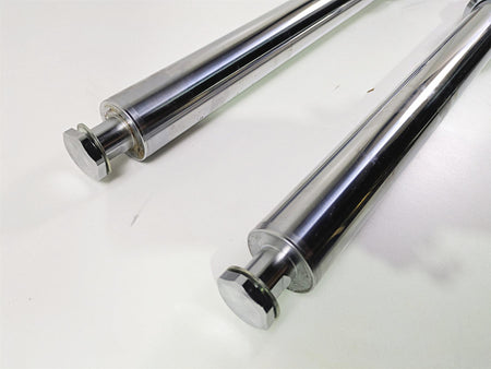2008 Harley FXCWC Softail Rocker Straight Chrome Front Fork Leg Set 46950-08 {{ shop.shopifyCountryName }} - Mototech271