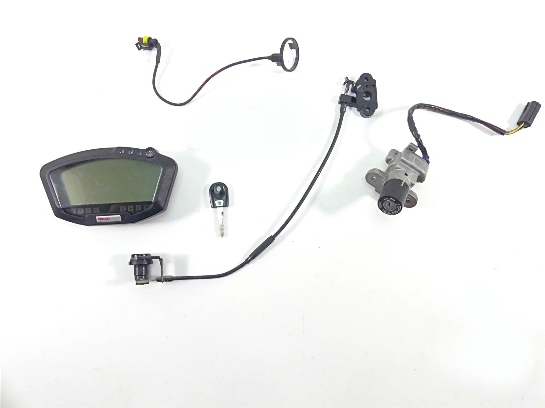 2008 Ducati 848 SBK Speedometer Gauge 1k Ignition Switch Key 40610733A 59820541A {{ shop.shopifyCountryName }} - Mototech271