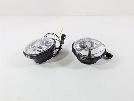 2015 Indian Chieftain Front Fog Spot Passing Light Lamp + Knob Set -Read 2412962-Mototech271