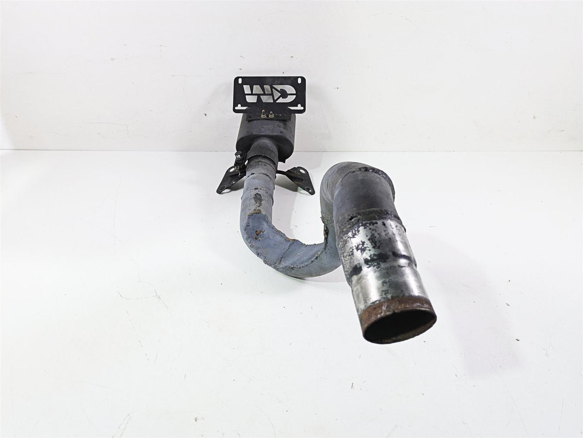 2016 Ducati Monster 1200 S Homemade Under Seat Straight Pipe Exhaust Muffler {{ shop.shopifyCountryName }} - Mototech271