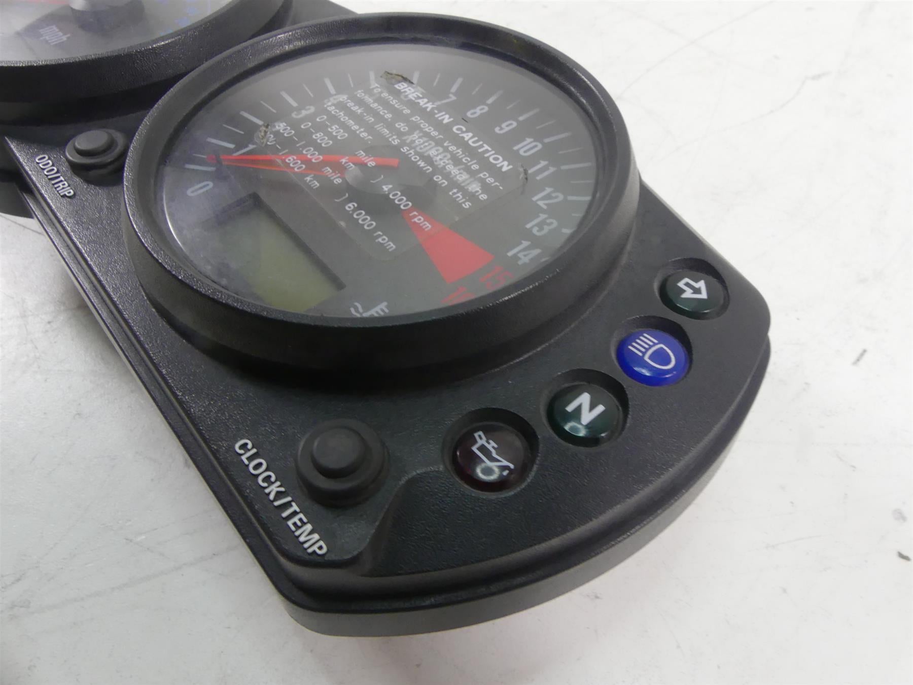 2001 Kawasaki ZX600J2 ZX6R Ninja Speedometer Speedo Gauge 55K 28011-1203 {{ shop.shopifyCountryName }} - Mototech271