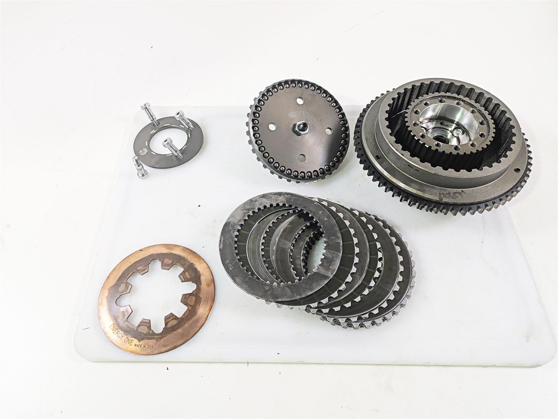 2001 Harley Touring FLHX Street Glide Primary Drive Clutch Kit Energy One Basket CDBBC-B1 {{ shop.shopifyCountryName }} - Mototech271