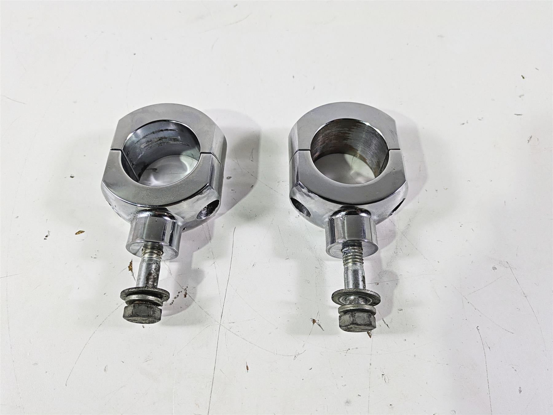 2003 Harley Softail FXSTDI Deuce 100th Aftermarket 2" Handlebar Riser Set {{ shop.shopifyCountryName }} - Mototech271