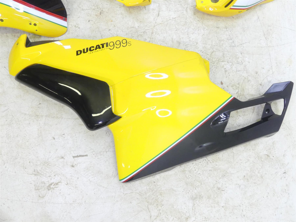 2004 Ducati 999 SBK Aftermarket Yellow Nose Tail Side Fairing Cover Cowl Set Kit {{ shop.shopifyCountryName }} - Mototech271