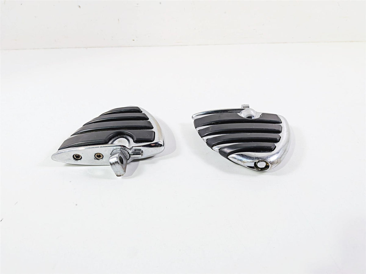 2009 Harley FXCWC Softail Rocker Mini Chrome Wing Front Footpeg Foot Rest Set {{ shop.shopifyCountryName }} - Mototech271