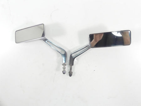 1999 Harley FXSTS Softail Springer Chrome Rectangle Rear View Mirror Billet Set {{ shop.shopifyCountryName }} - Mototech271
