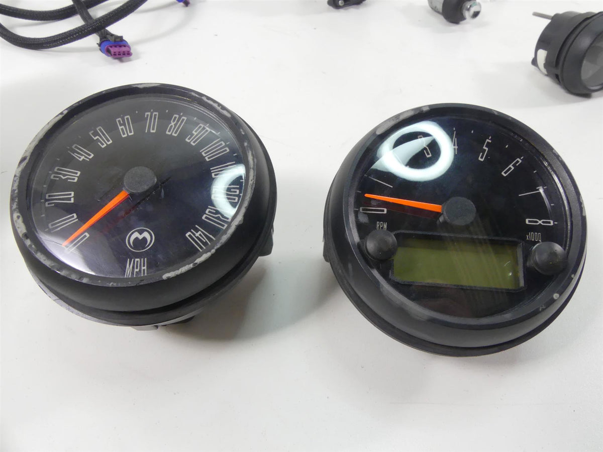 2004 Harley FLHTC SE CVO Electra Glide Medallion Speedometer Gauges 47K Set 8630 {{ shop.shopifyCountryName }} - Mototech271