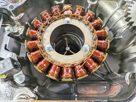 2010 Honda VT1300 CR Stateline Stator Alternator & Chrome Cover 31120-MFR-671 {{ shop.shopifyCountryName }} - Mototech271