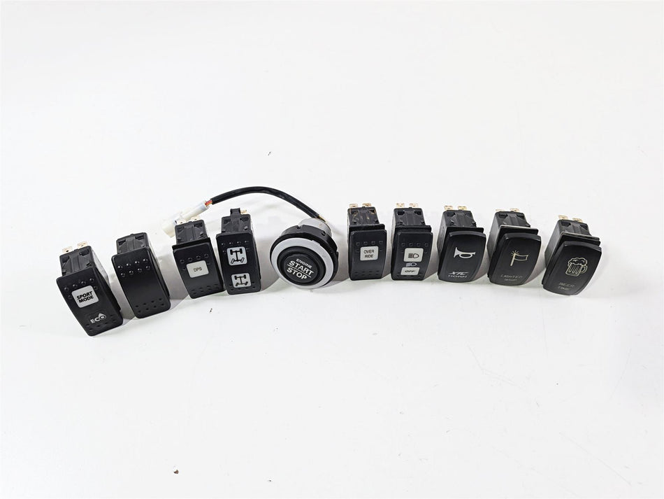 2018 Can Am Maverick X3 XRS Turbo R Light Awd Switch Start Stop Set 710005213-Mototech271