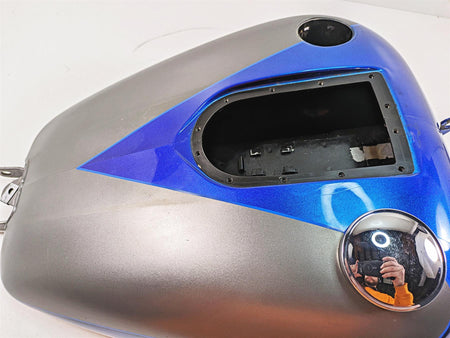 2009 Harley Dyna FXDFSE CVO Fat Bob Fuel Gas Tank Granite Blue - Read 61723-09 {{ shop.shopifyCountryName }} - Mototech271