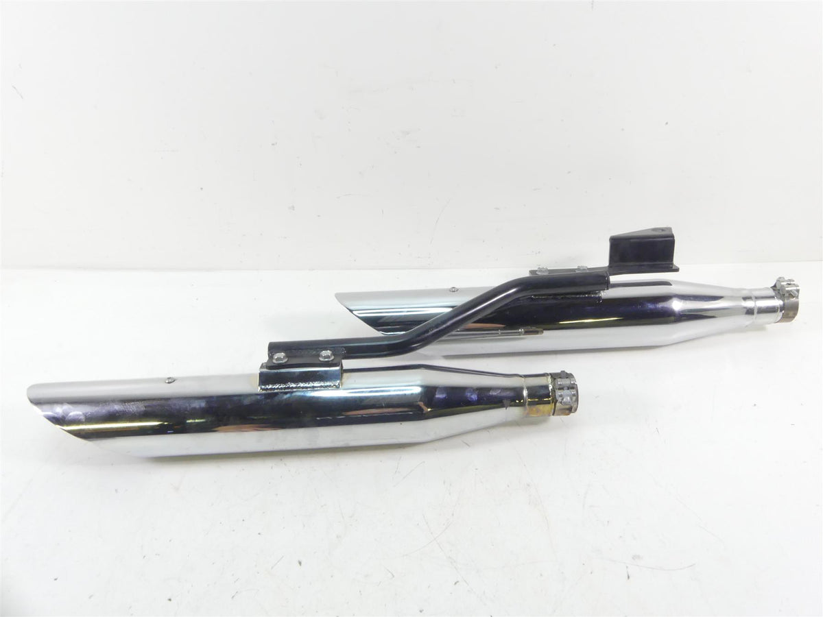 2007 Honda VTX1800 T1 Cobra Slash Cut Slip On Exhaust Pipe Mufflers 1176SC {{ shop.shopifyCountryName }} - Mototech271