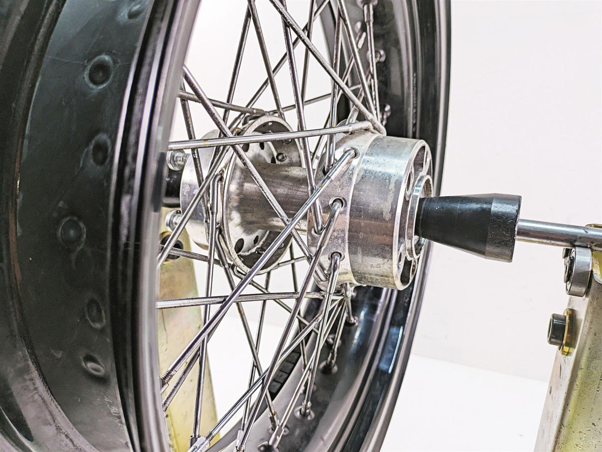 Harley Davidson Dyna Black 17x4.5 Spoke Wheel Rim 25mm Bearing 41430-09A {{ shop.shopifyCountryName }} - Mototech271