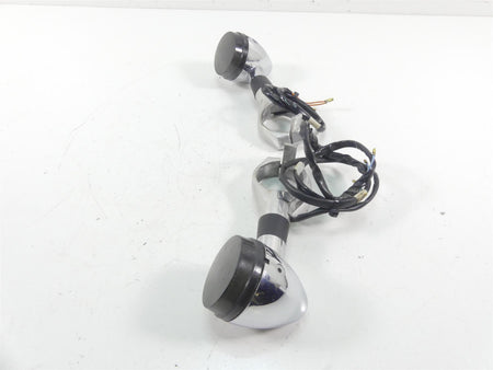 2003 Honda VTX1800 C Smoked Front Blinker & Clamp Set 33400-MBH-672 {{ shop.shopifyCountryName }} - Mototech271