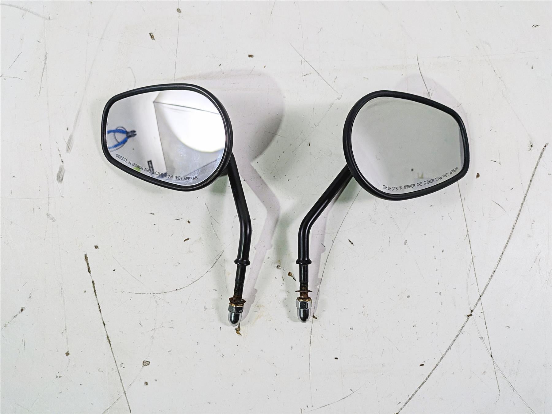 2005 Harley Softail FLSTSCI Heritage Springer Black Rear View Mirrors 91845-03B {{ shop.shopifyCountryName }} - Mototech271