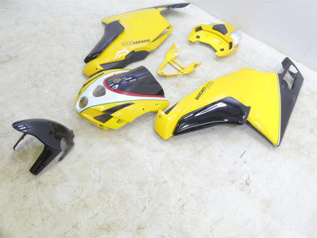 2004 Ducati 999 SBK Aftermarket Yellow Nose Tail Side Fairing Cover Cowl Set Kit {{ shop.shopifyCountryName }} - Mototech271