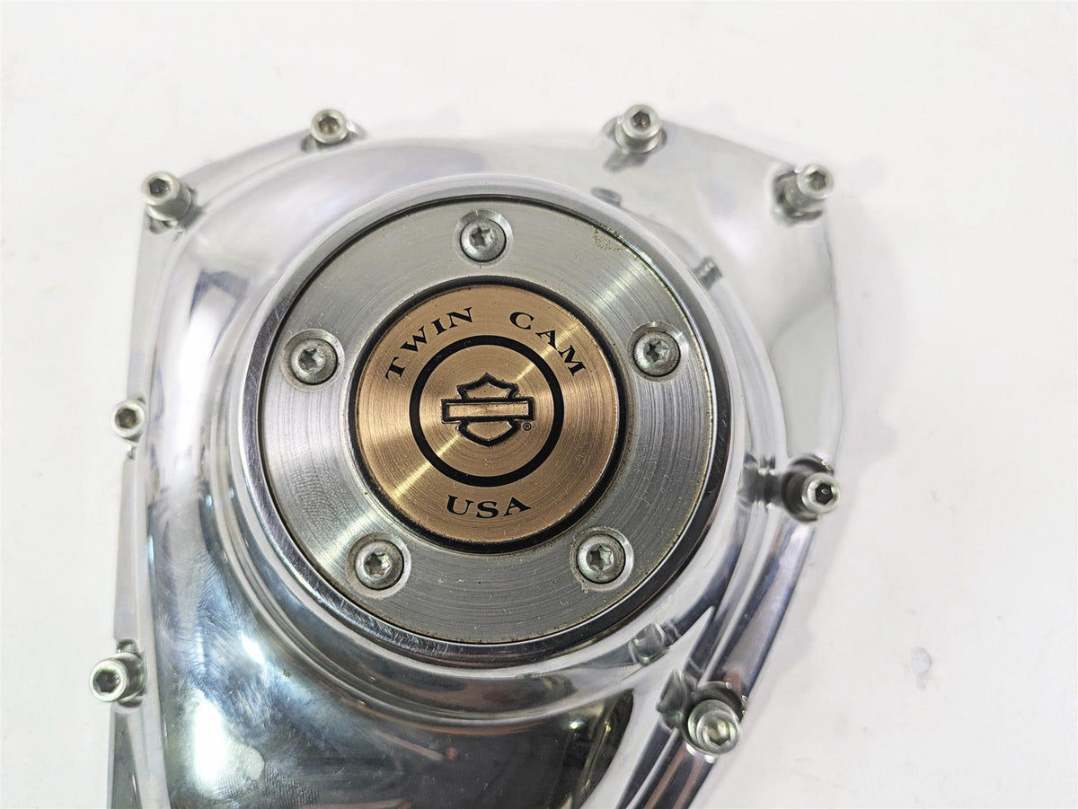 2008 Harley FXDL Dyna Low Rider 105TH Cam Shaft Side Chrome Cover 25362-01A {{ shop.shopifyCountryName }} - Mototech271