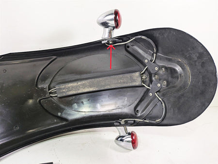 2009 Harley FXCWC Softail Rocker Rear Fender Vivid Black - Read 60132-08A {{ shop.shopifyCountryName }} - Mototech271