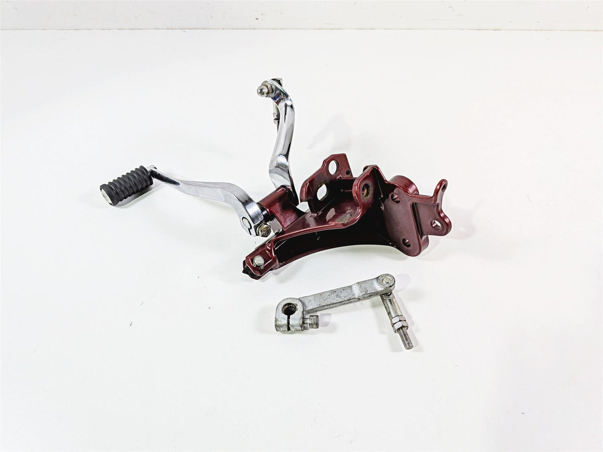 2009 Harley FXCWC Softail Rocker Left Front Footpeg Mount & Shifter 33751-08COZ {{ shop.shopifyCountryName }} - Mototech271