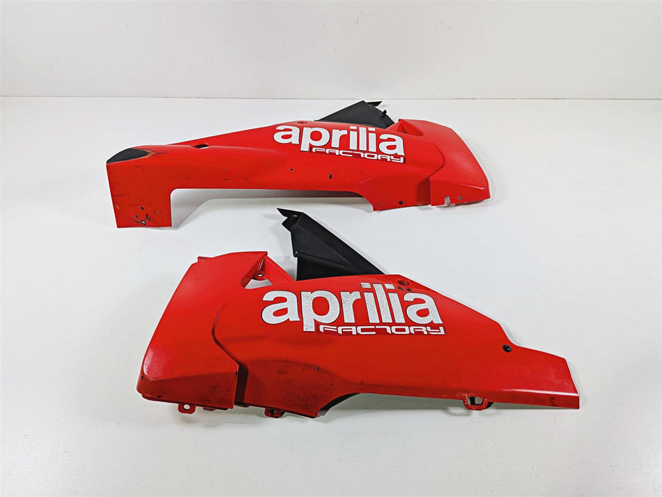 2014 Aprilia RSV4 RR Factory Left Right Lower Belly Fairing Cover Set 858826 {{ shop.shopifyCountryName }} - Mototech271