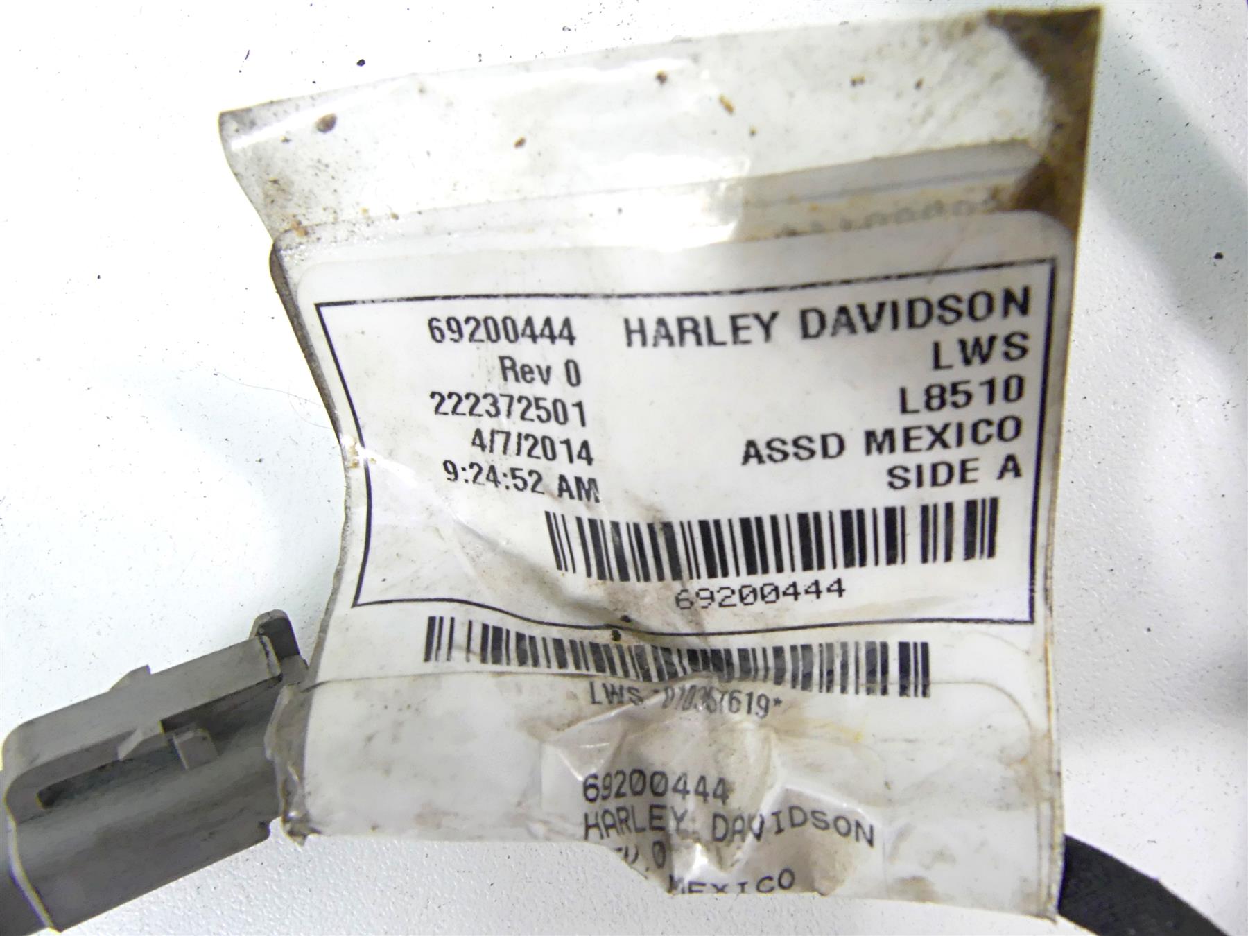 2014 Harley FXDL Dyna Low Rider Main Wiring Harness Loom Non-Abs 71072-12A {{ shop.shopifyCountryName }} - Mototech271