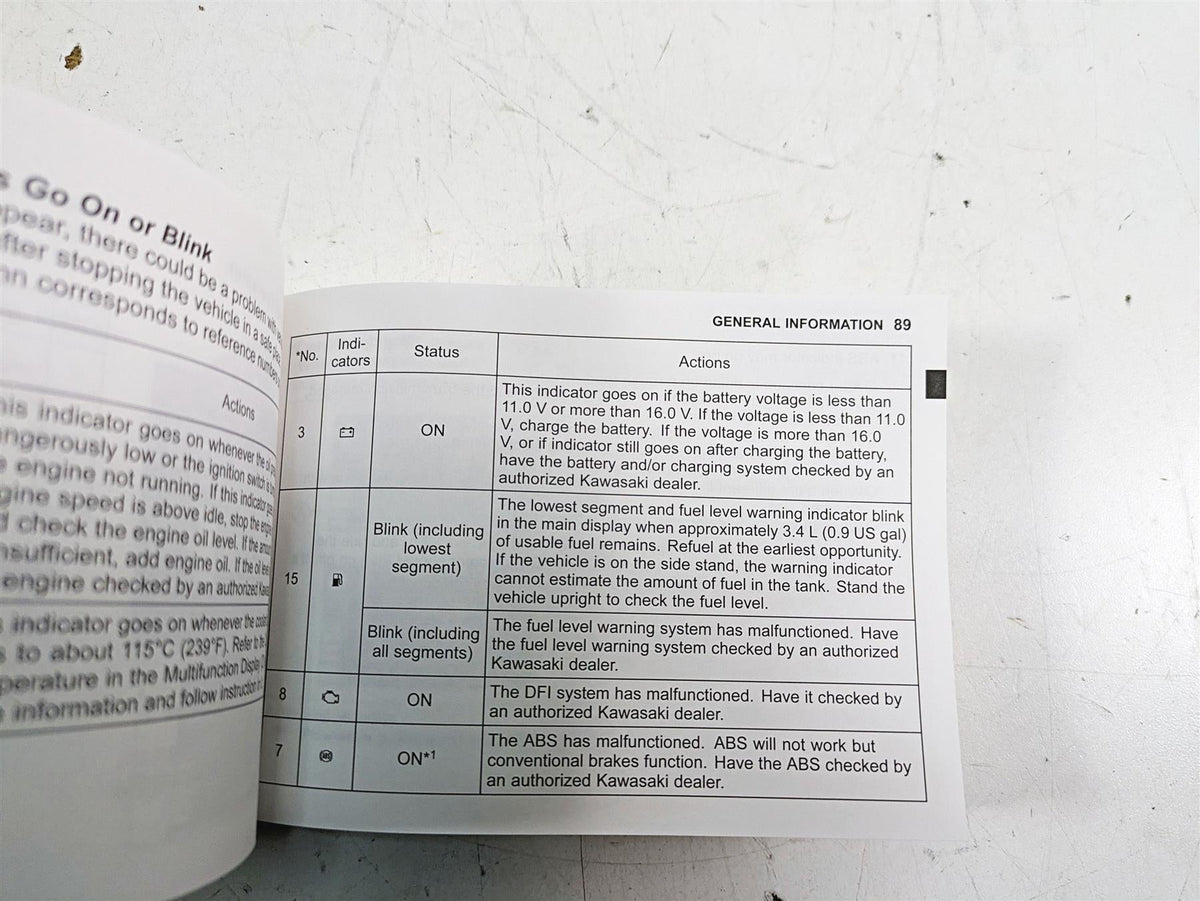2018 Kawasaki ZX1002 Ninja H2 SX Owners Manual Booklet ZX1002AJ/BJ 99987-0050 {{ shop.shopifyCountryName }} - Mototech271