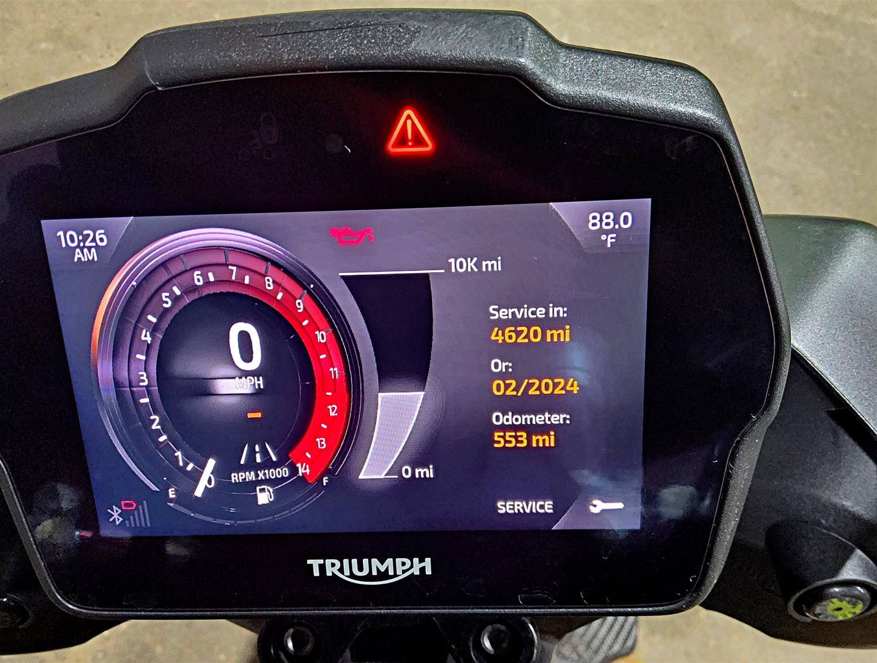 2022 Triumph Speed Triple 1200 RS Tft Display Screen Speedometer 553mi T2506606 {{ shop.shopifyCountryName }} - Mototech271