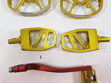Load image into Gallery viewer, 2009 Harley FXDC Dyna Super Glide Custom Crossthread Gold Footpegs DP-001-UP-008 | Mototech271
