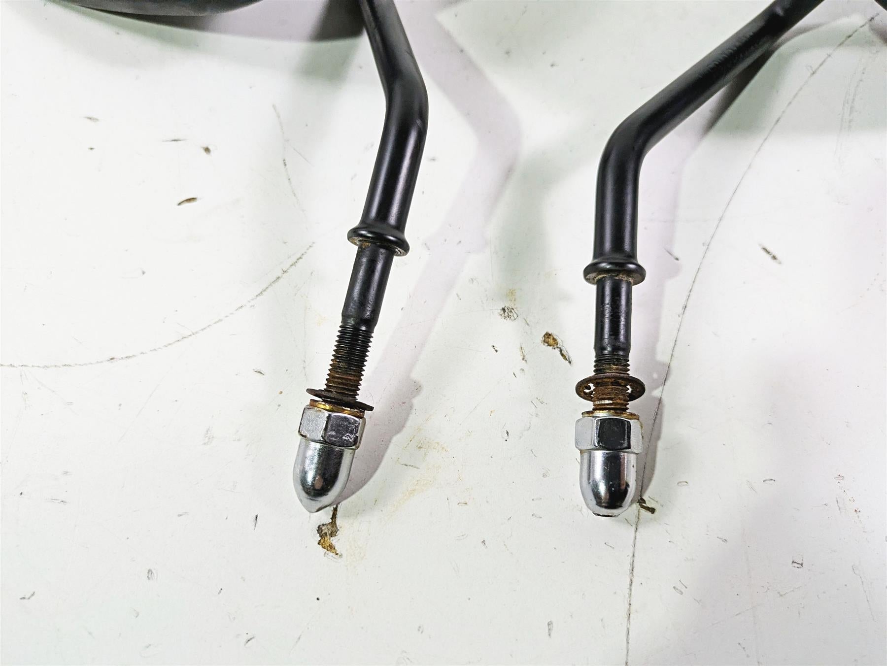 2005 Harley Softail FLSTSCI Heritage Springer Black Rear View Mirrors 91845-03B {{ shop.shopifyCountryName }} - Mototech271